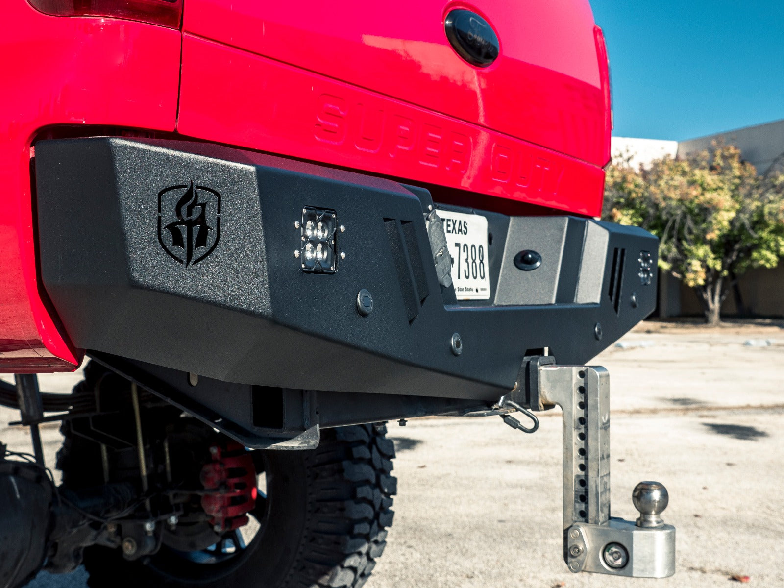 2011-2016 Ford F-250 Spartan Rear Bumper Texture Black Road Armor