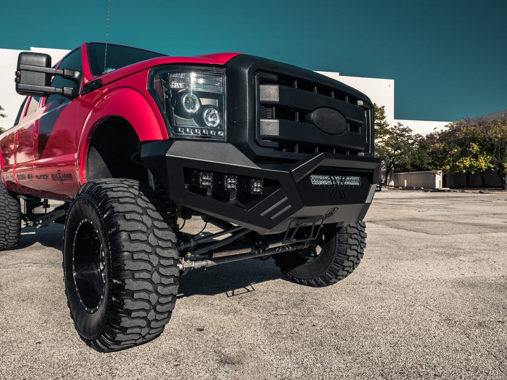 2011-2016 Ford F-250 Spartan Front Bumper Texture Black Road Armor