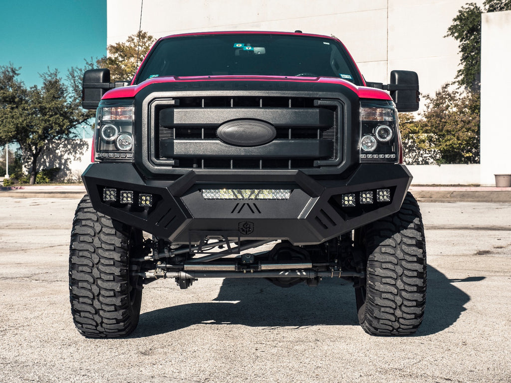2011-2016 Ford F-250 Spartan Front Bumper Texture Black Road Armor