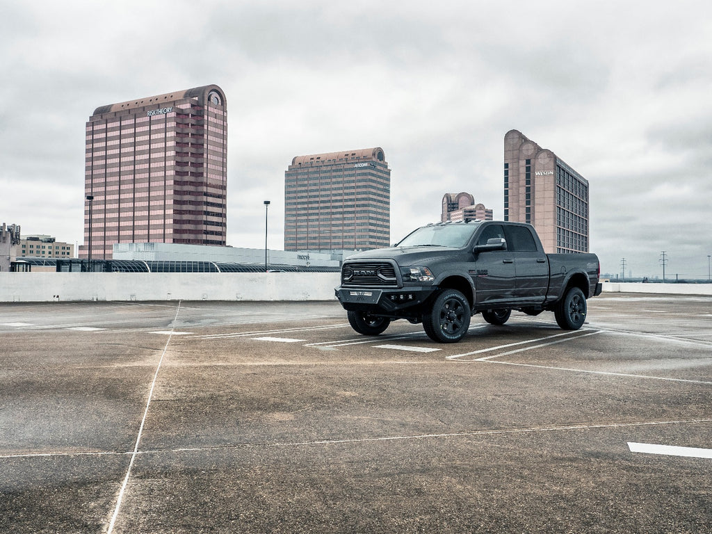 2016-2018 Ram 2500 Spartan Front Bumper Texture Black Road Armor