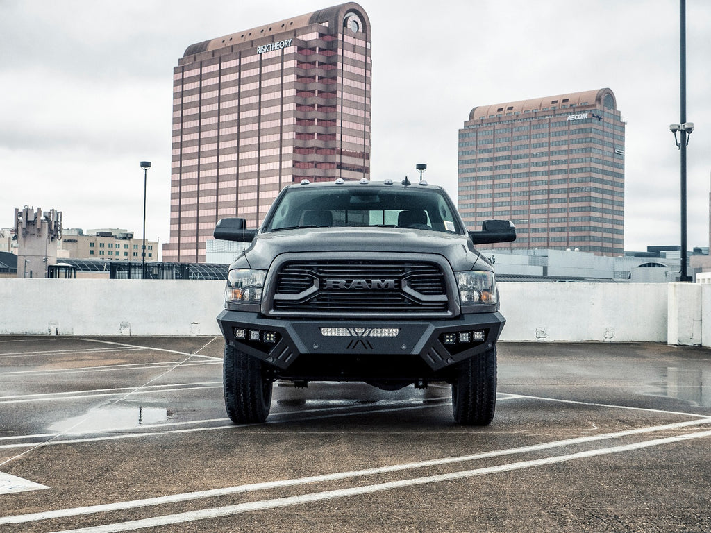 2016-2018 Ram 2500 Spartan Front Bumper Texture Black Road Armor