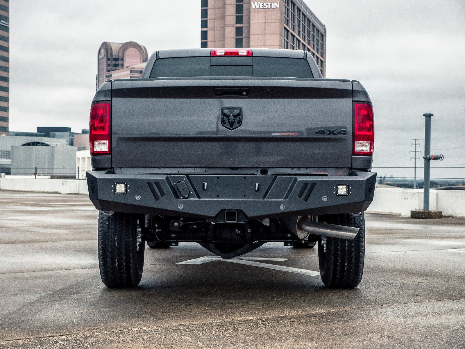 2010-2018 Ram 2500 Spartan Rear Bumper Texture Black Road Armor