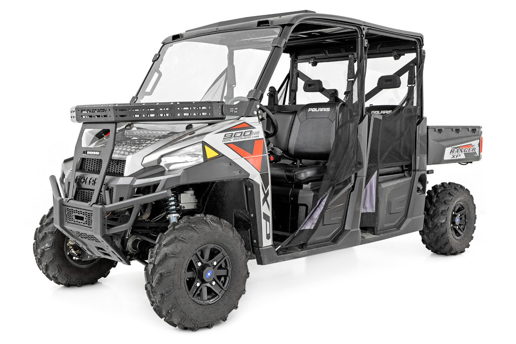 Rough Country Front Cargo Rack | 6" Black Slimline | Polaris Ranger XP 1000 (2017)/Ranger XP 900 (14-19)