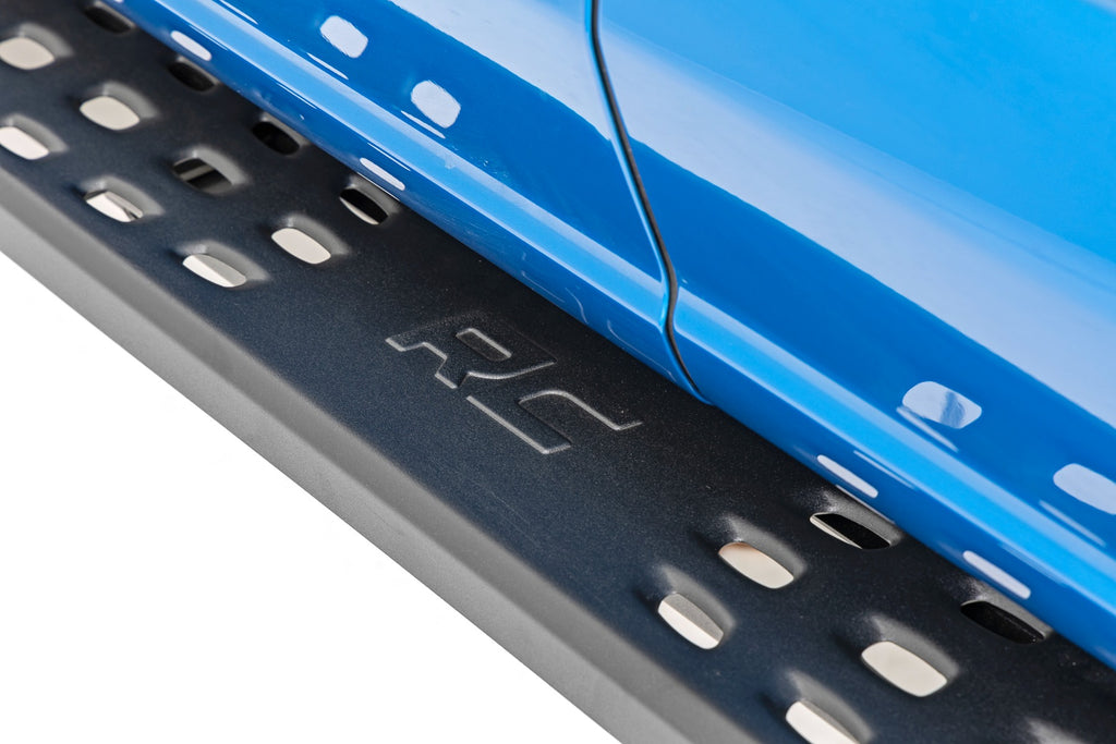 Rough Country Raptor Style Running Board | Crew Cab | Black | Ford F-150 (15-23)/F-150 Lightning (2022)