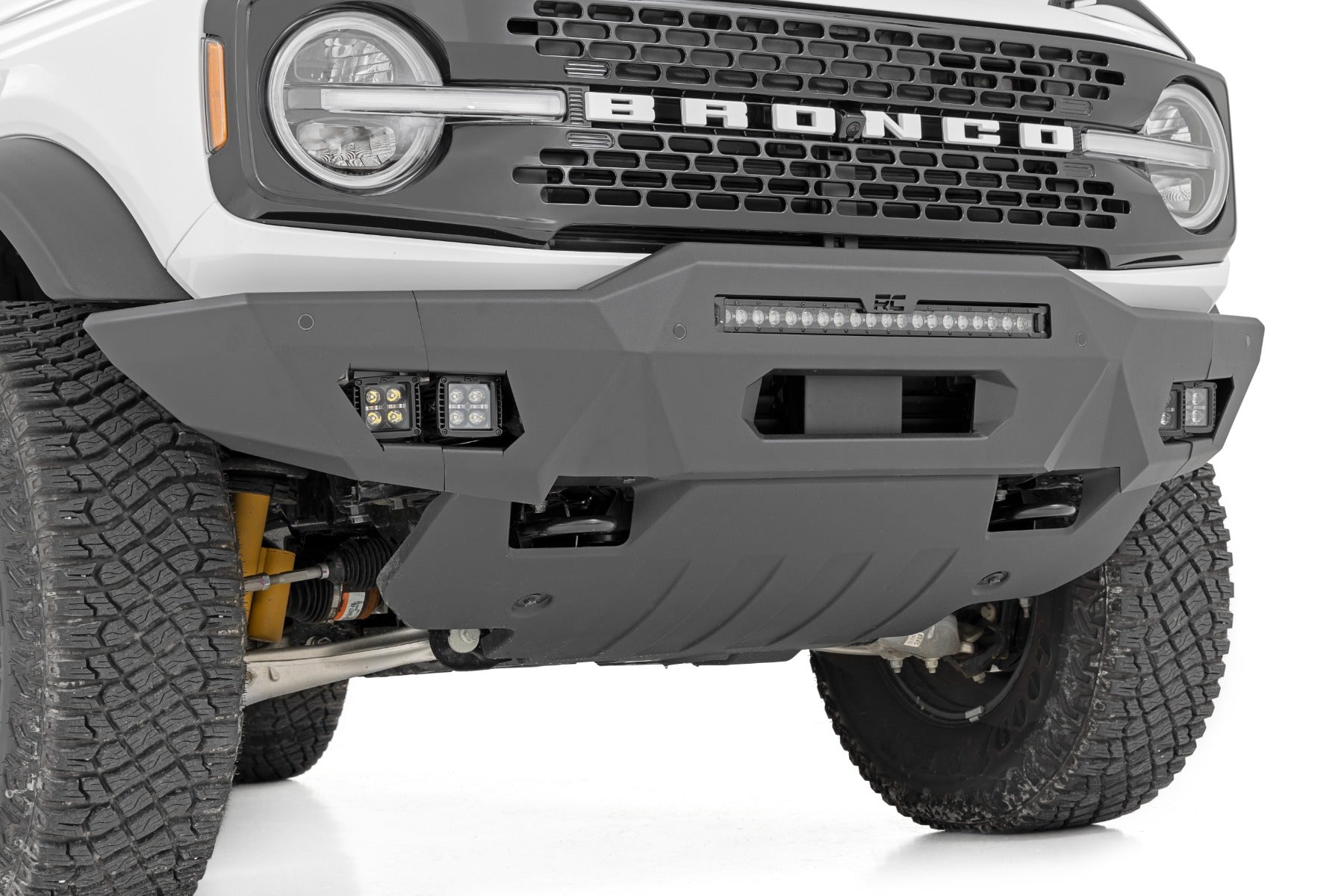 Rough Country Front Bumper | Modular | Full Wings | Ford Bronco 4WD (2021-2023)