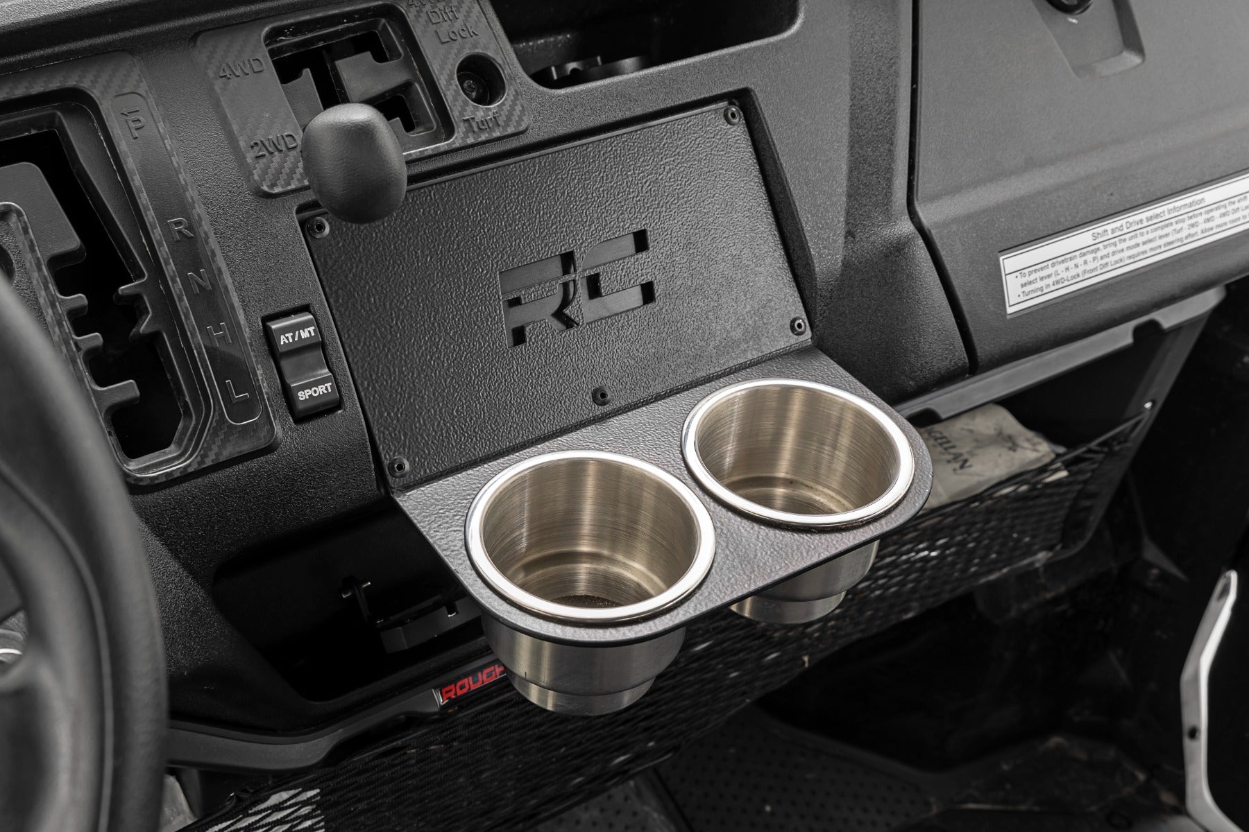 Rough Country Cup Holder | MLC-8 | Honda Pioneer 1000/Pioneer 1000-5 4WD (16-22)