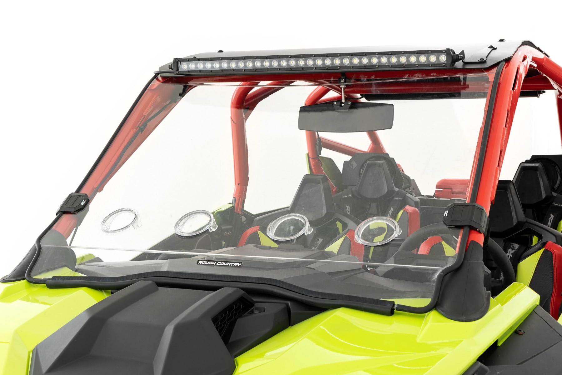 Rough Country Vented Full Windshield | Scratch Resistant | Polaris RZR Pro R (2022)