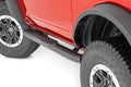 Rough Country Oval Nerf Steps | 2-Door | Black | Ford Bronco (2 Door) 4WD (21-23)