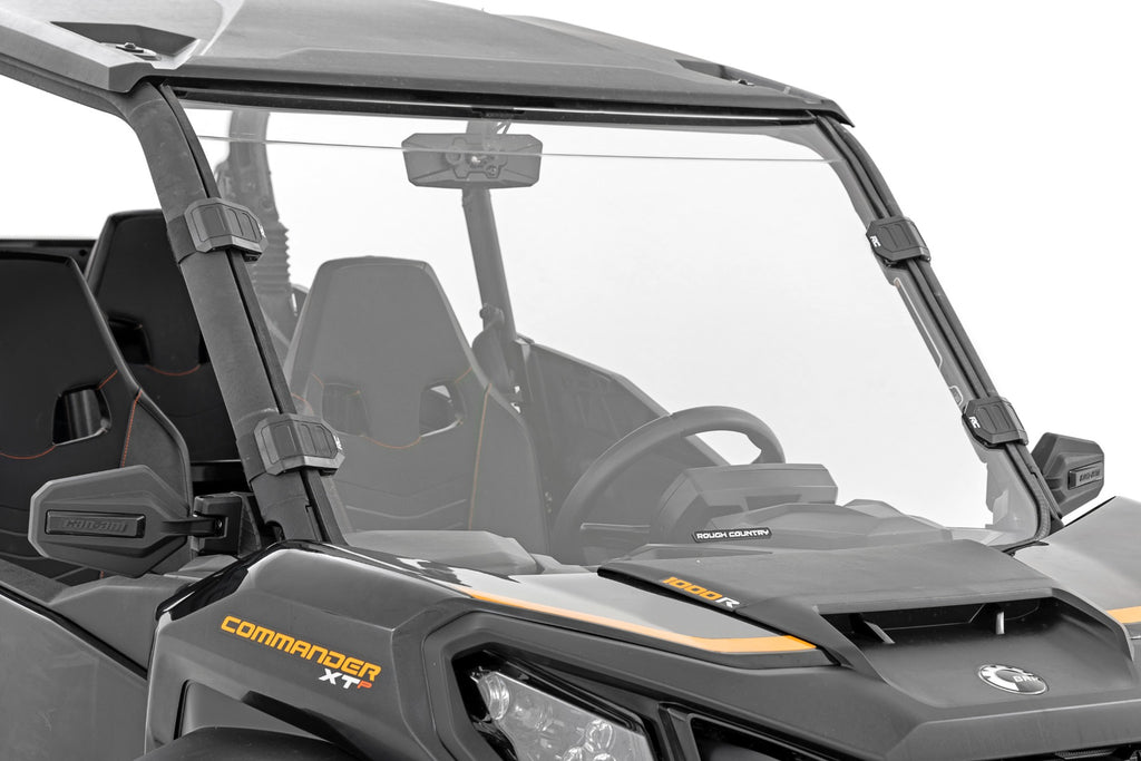 Rough Country Full Windshield | Scratch Resistant | Can-Am Commander XT (2021+)