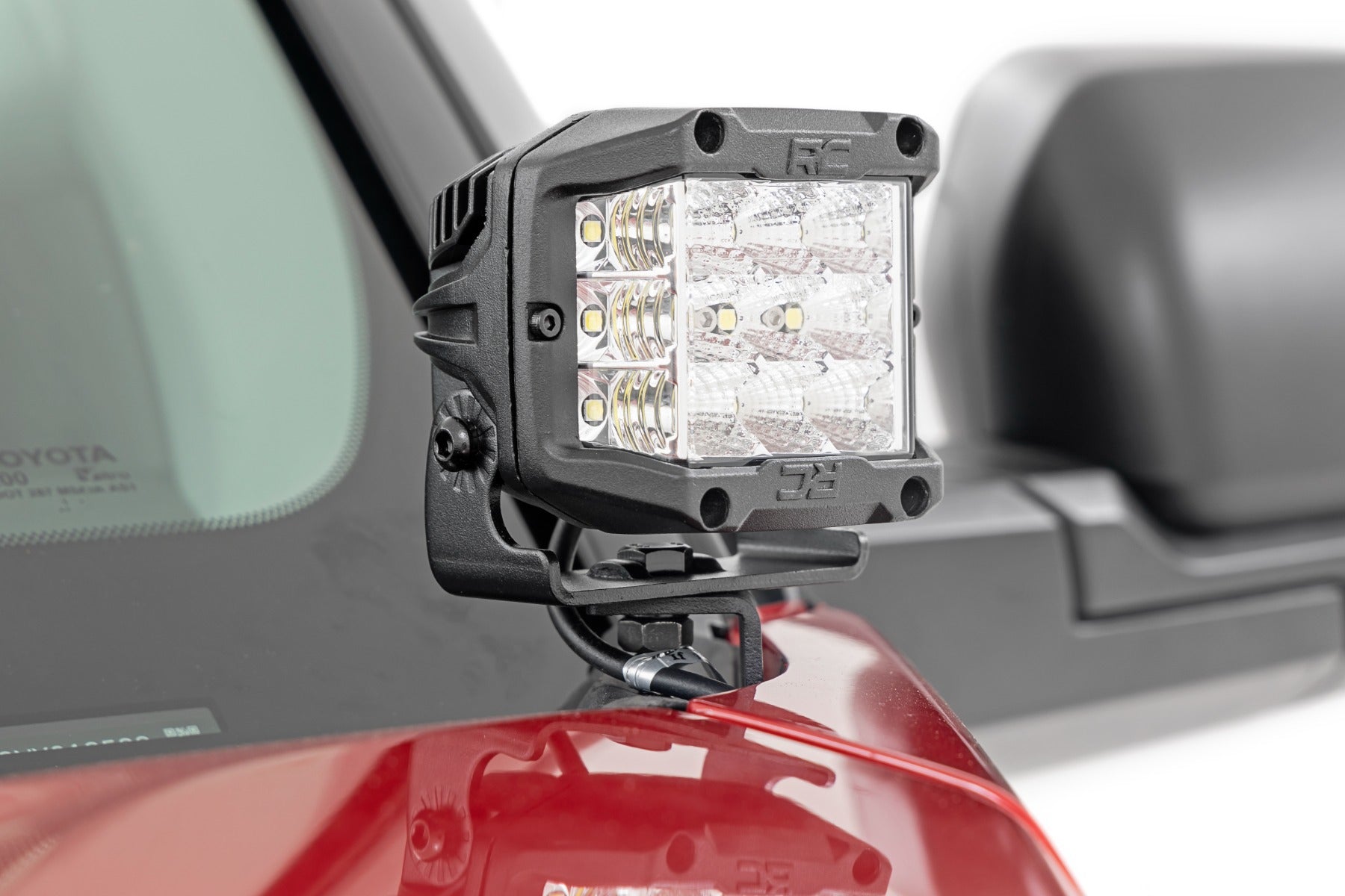 Rough Country LED Light | Ditch Mount |  3" OSRAM | Wide | Toyota Tundra (22-23)