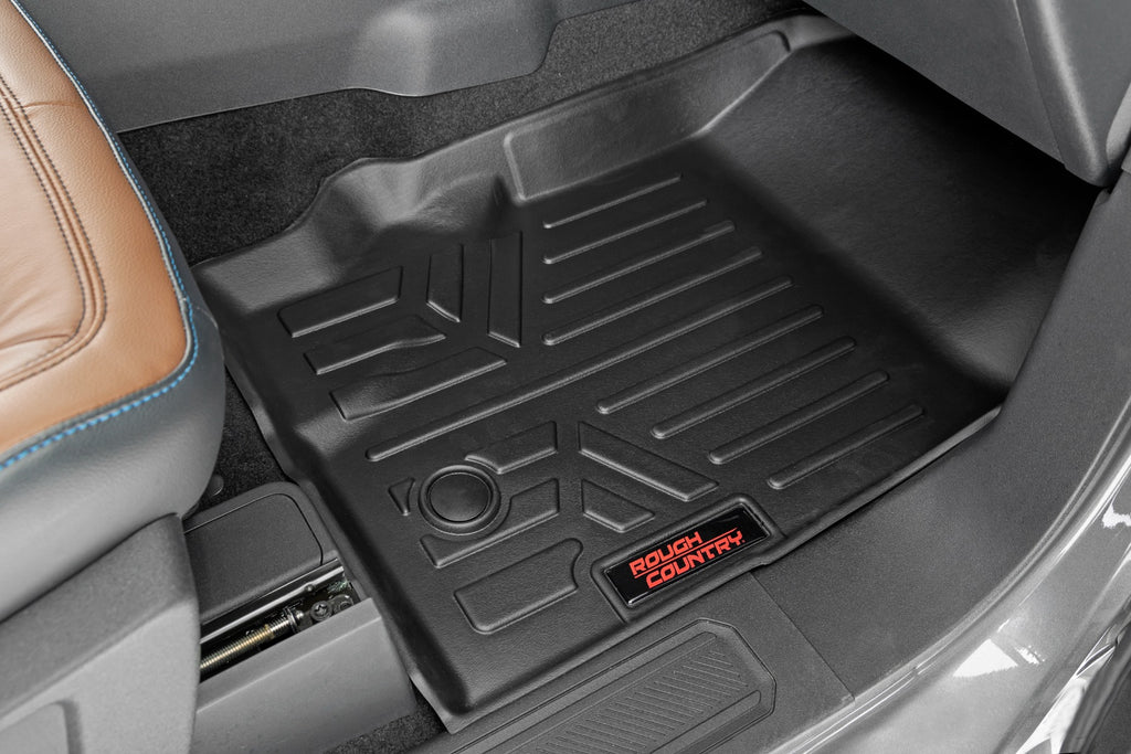 Rough Country Floor Mats | Front & Rear | Ford Bronco 4WD (2021-2023)