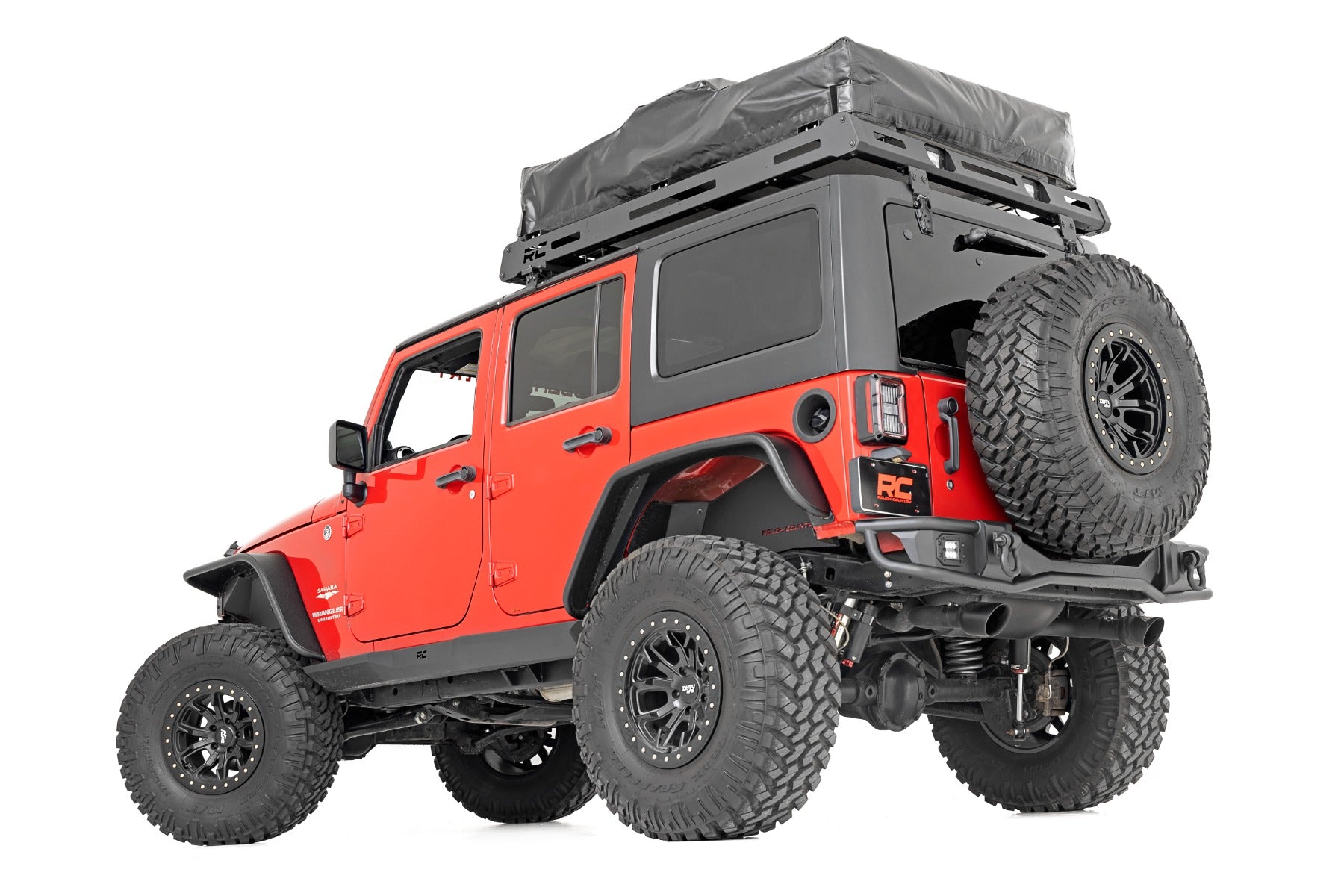 Rough Country Rock Sliders | Heavy Duty l 4-Door | Jeep Wrangler JK (07-18)