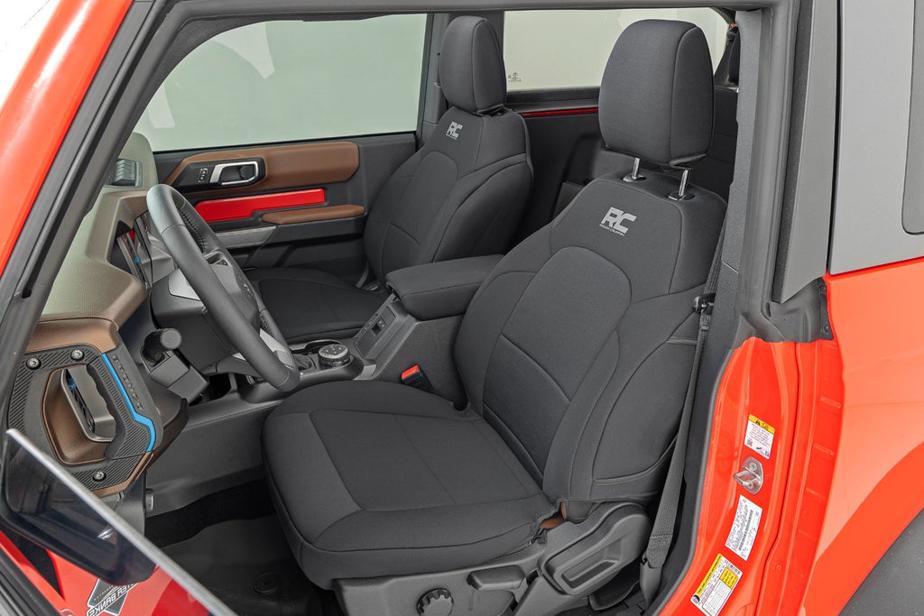 Rough Country Seat Covers | Bucket Seats | FR & RR | Ford Bronco (2 Door) (21-23)