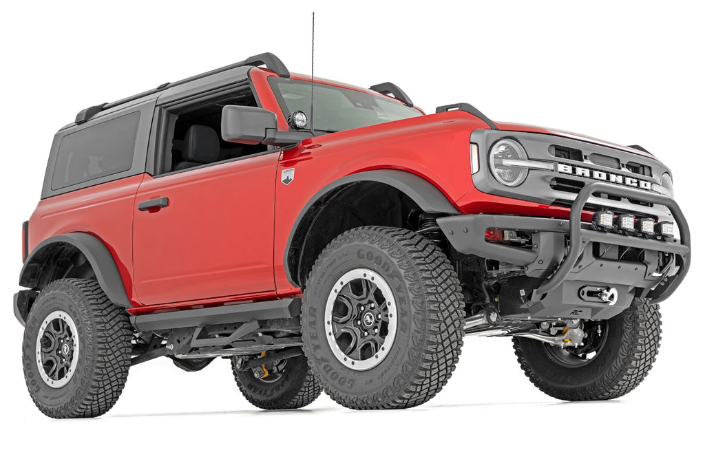 Rough Country Nudge Bar | 20 Inch Black Single Row LED | OE Modular Steel | | Ford Bronco (21-23)