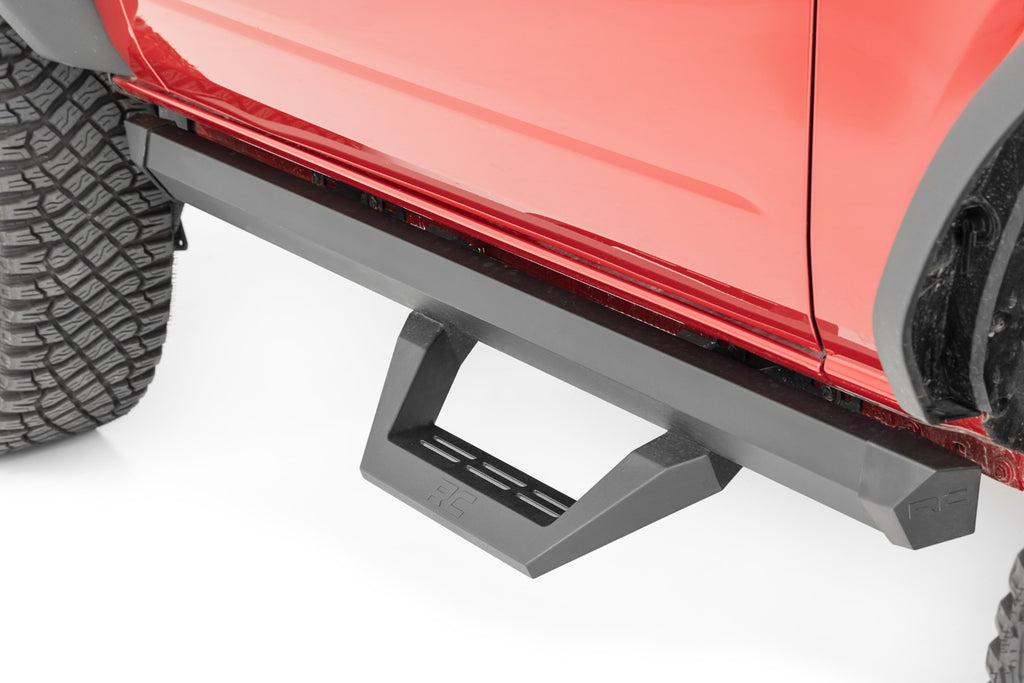 Rough Country SRX2 Adjustable Aluminum Step | Ford Bronco (2 Door) 4WD (21-23)