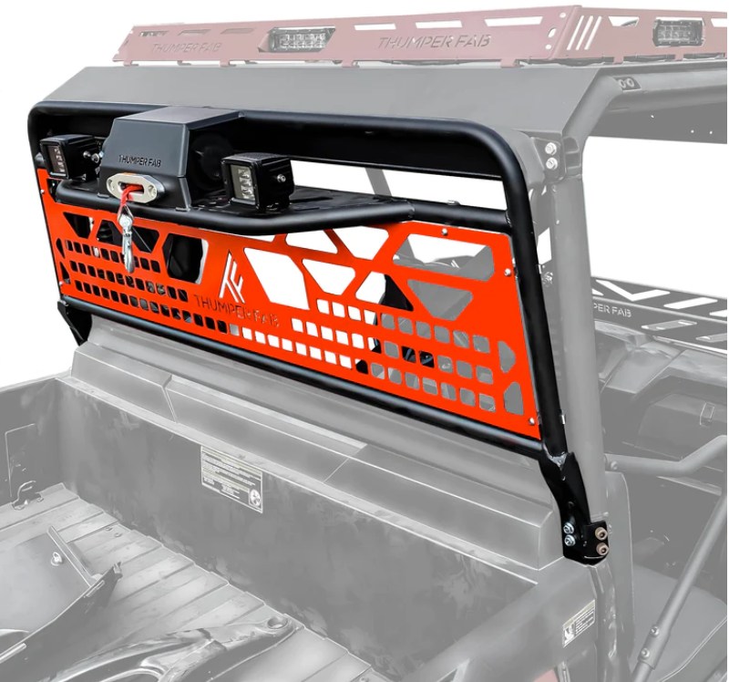 2018+ Tracker 800SX Winch Headache Rack (Black)