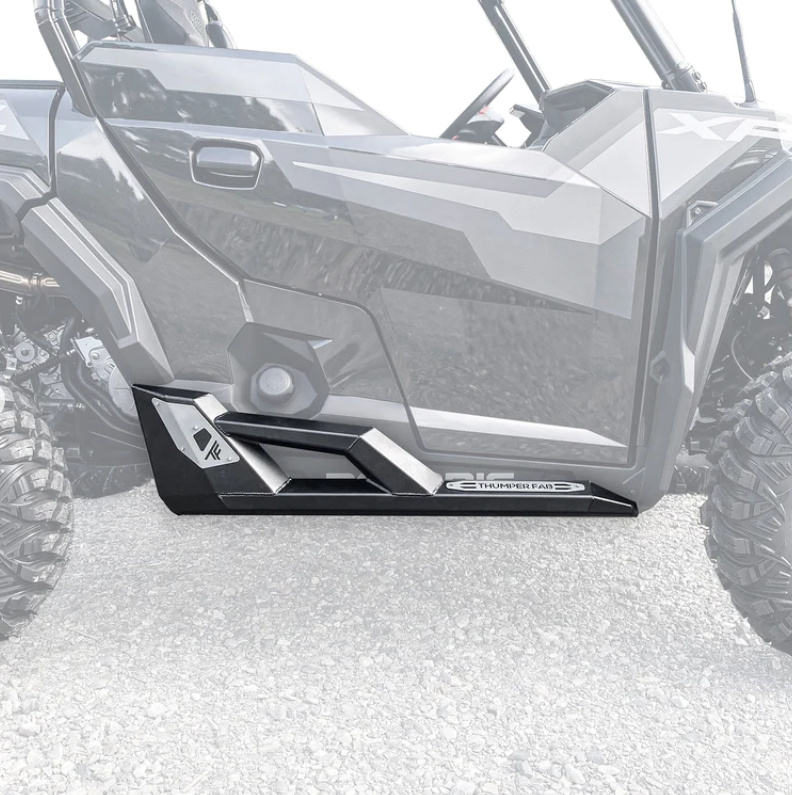 2016+ Polaris General Nerf Rail Rock Sliders (2-Seat) (Black)