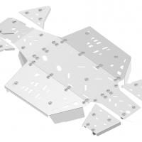 Skid plate full set (aluminum) CanAm G3 Outlander 500 / 700 MAX (2023+)