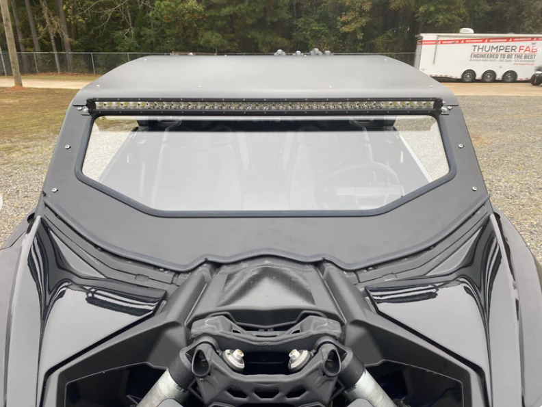 2017+ Can-Am Maverick X3 Cage Windshield (Hi-Brow) (Black)