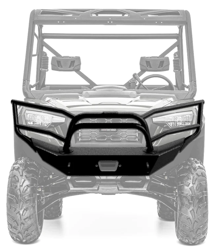 2018+ Tracker 800SX Brush Guard Bumper (w/ 20" Light bar, Black)