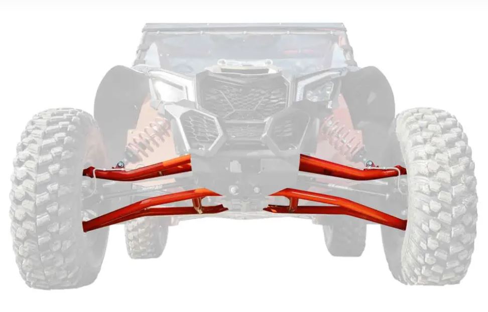 2" Forward Offset Tubed Can Am X3 A - Arms + Super Duty Ball Joints - Offroad Armor