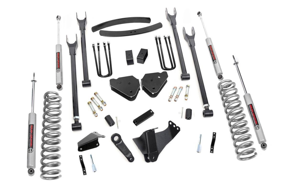 6 Inch Lift Kit | Gas | 4-Link | No OVLDS | Ford Super Duty (05-07)