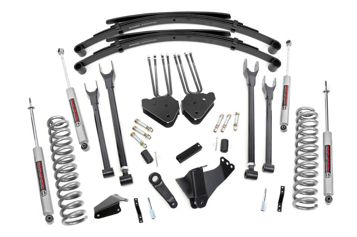 6 Inch Lift Kit | Gas | 4 Link | RR Spring | Ford Super Duty (05-07)