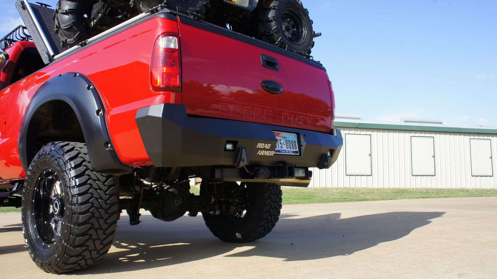 2008 - 2016 Ford F - 250 Stealth Rear Winch Bumper - Texture Black Warn M8000 Or 9.5Xp - Offroad Armor