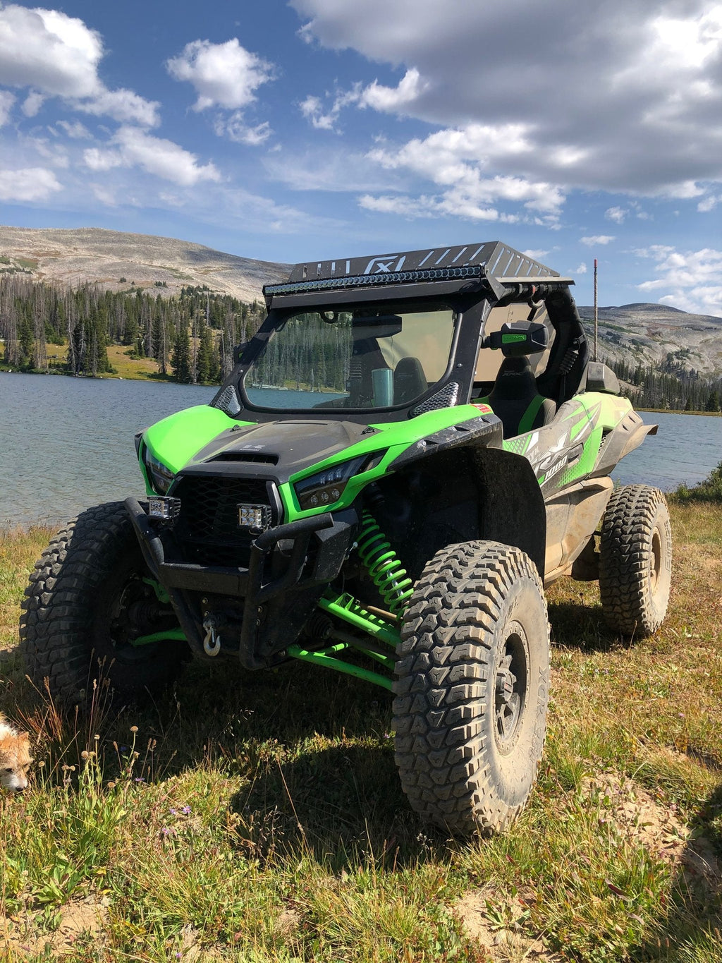 2014+ Kawasaki Teryx Krx 1000 Swampox Tailgate Matte Black/Kawasaki Green - Made In The U.S.A. - Offroad Armor