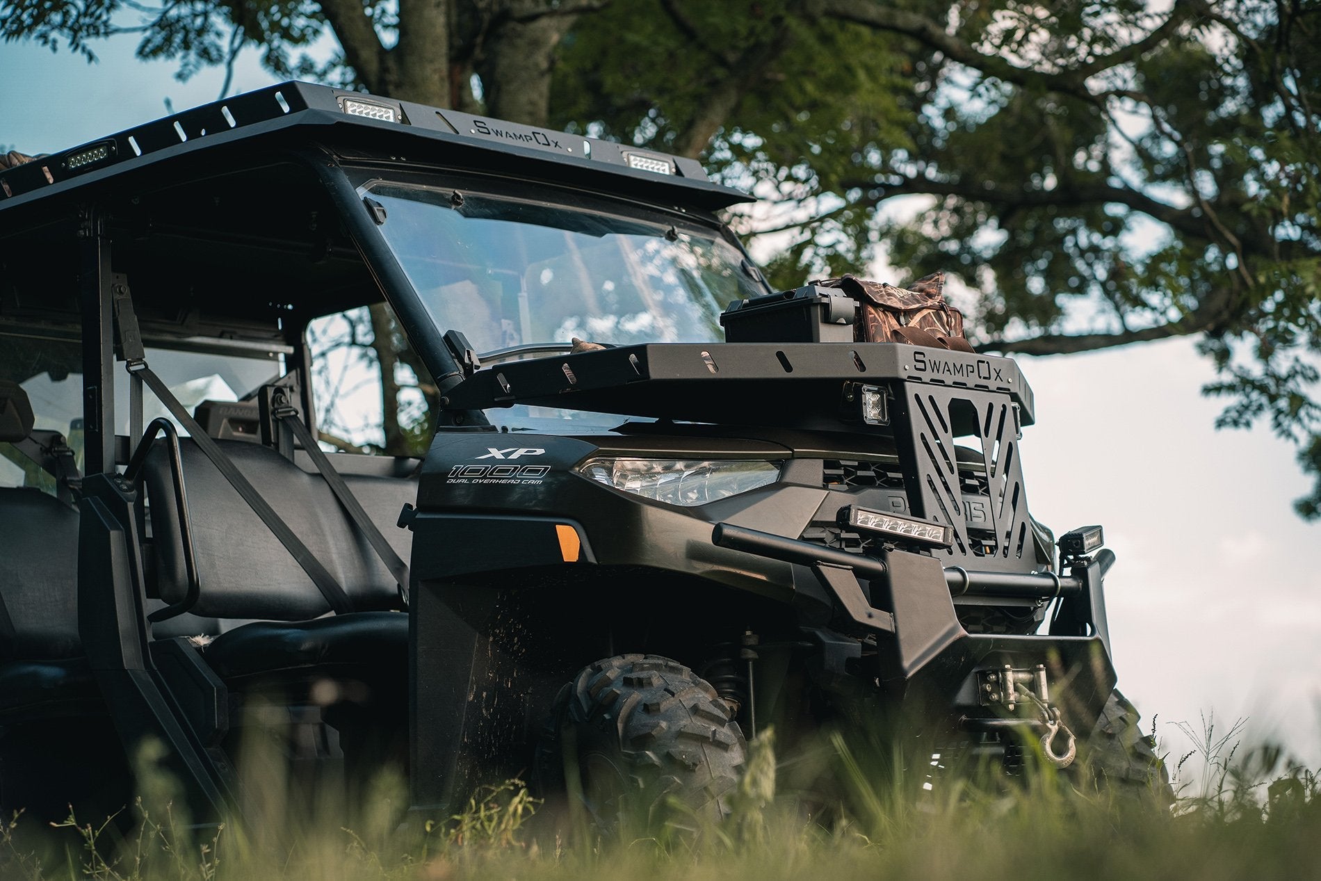 2014+ Polaris Ranger 900/1000/1000Xp Crew Swampox Hood Rack - Made In The U.S.A. - Offroad Armor