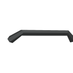 A texture black Road Armor Spartan front bumper bolt-on accessory, designed for 2015-2019 Chevy 2500, features a sheet metal pre-runner guard with a modern, angular look and a matte finish.