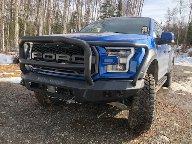 2017 - 2021 Ford Raptor Stealth Front Non - Winch Bumper Lonestar Guard - Texture Black - Offroad Armor