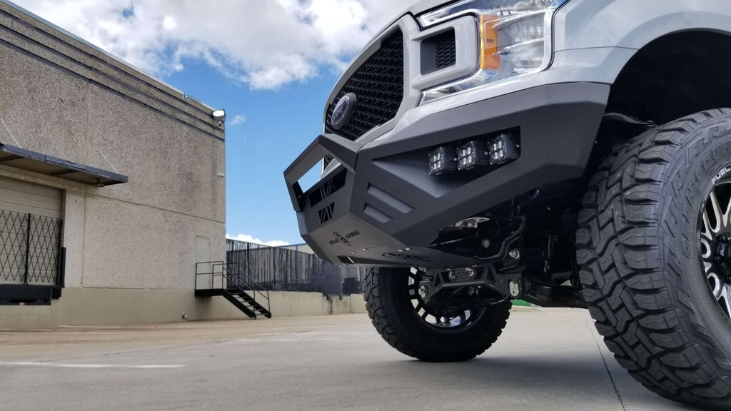 2018 - 2020 Ford F150 Spartan Front Bumper Texture Black Road Armor - Offroad Armor