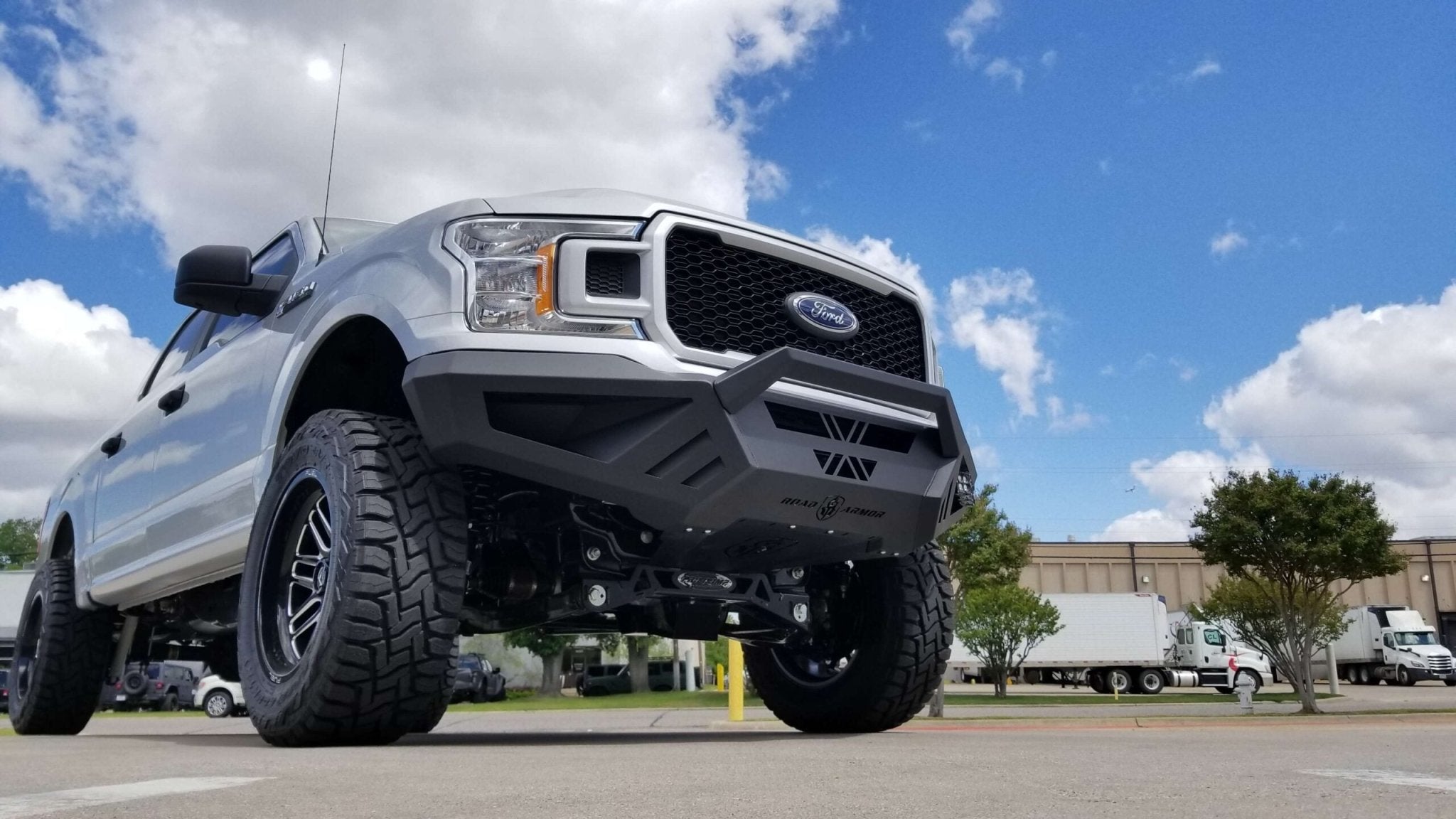 2018 - 2020 Ford F150 Spartan Front Bumper Texture Black Road Armor - Offroad Armor