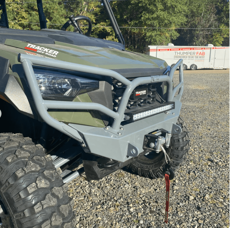 2018+ Tracker 800SX Brush Guard Bumper (Black) - Offroad Armor