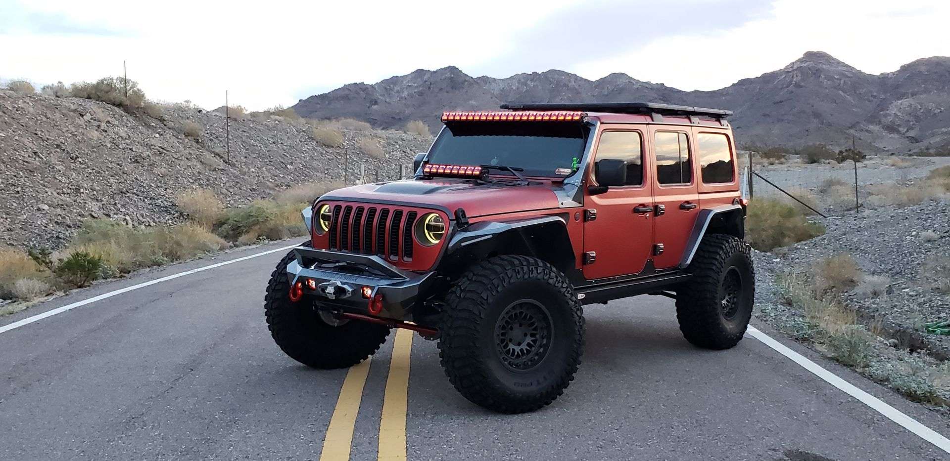 2018-2021 Jeep Jl Rubicon Stealth A-Pillar Jl Light Mounts 51.5 Inch Only - Texture Black