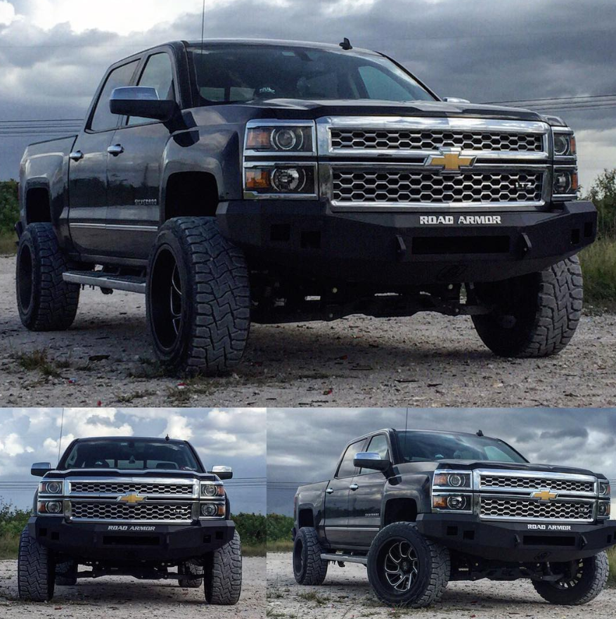2014-2015 Chevy 1500 Stealth Front Non-Winch Bumper - Texture Black