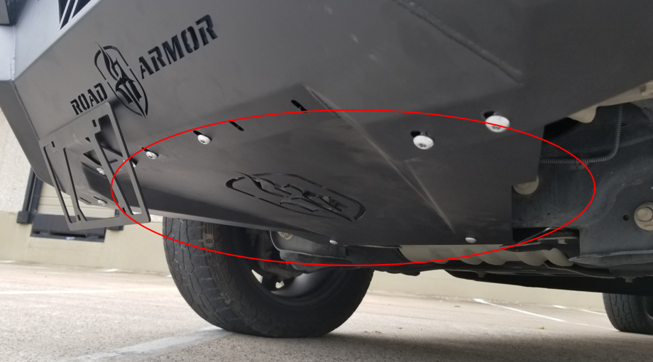 2018-2020 Ford F150 Spartan Front Bumper Bolt-On Accessory Skid Plate Guard Texture Black Road Armor