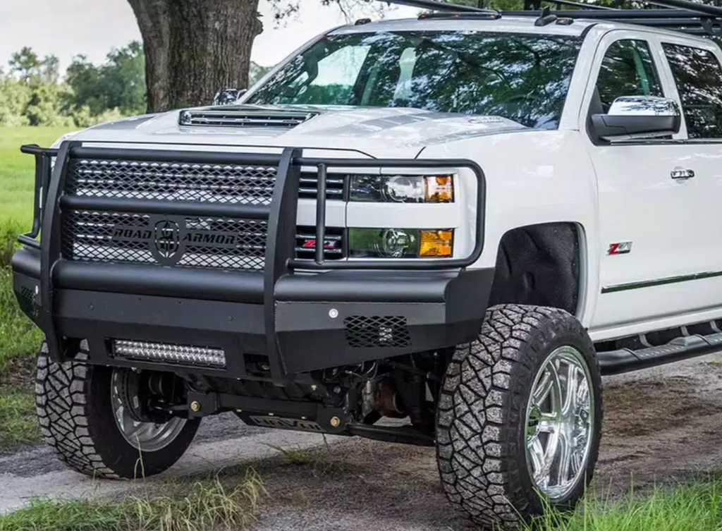 2015-19 Chevy 2500 Vaquero Front Non-Winch Bumper Full Guard - Texture Black
