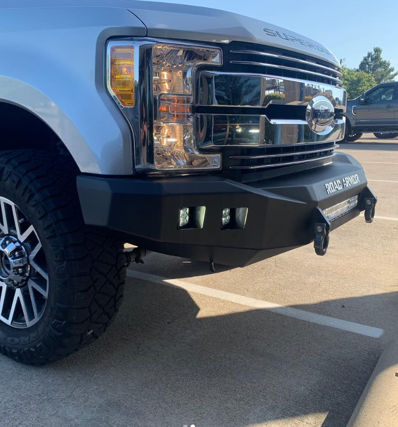 2017+ Ford F-250 Stealth Front Non-Winch Bumper - Texture Black