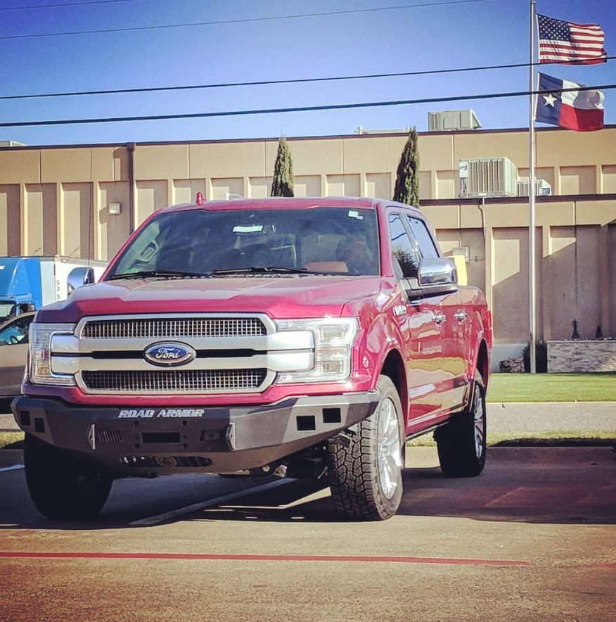 2018-2020 Ford F-150 Stealth Front Winch Bumper - Texture Black Warn M12000, Smittybilt Xrc
