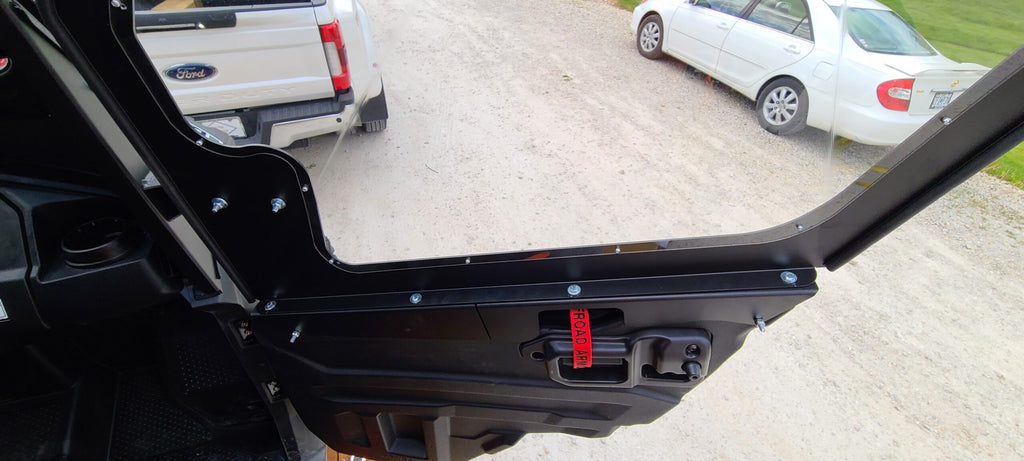 Honda Pioneer 1000-5 Cab Enclosure With Aluminum Upper Front Doors, Soft Rear Doors, And Middle & Back Soft Back Panels.