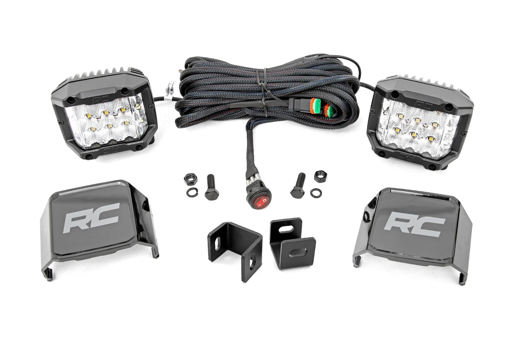 Rough Country LED Light | Ditch Mount |  3" OSRAM | Wide | Toyota Tundra (22-23)