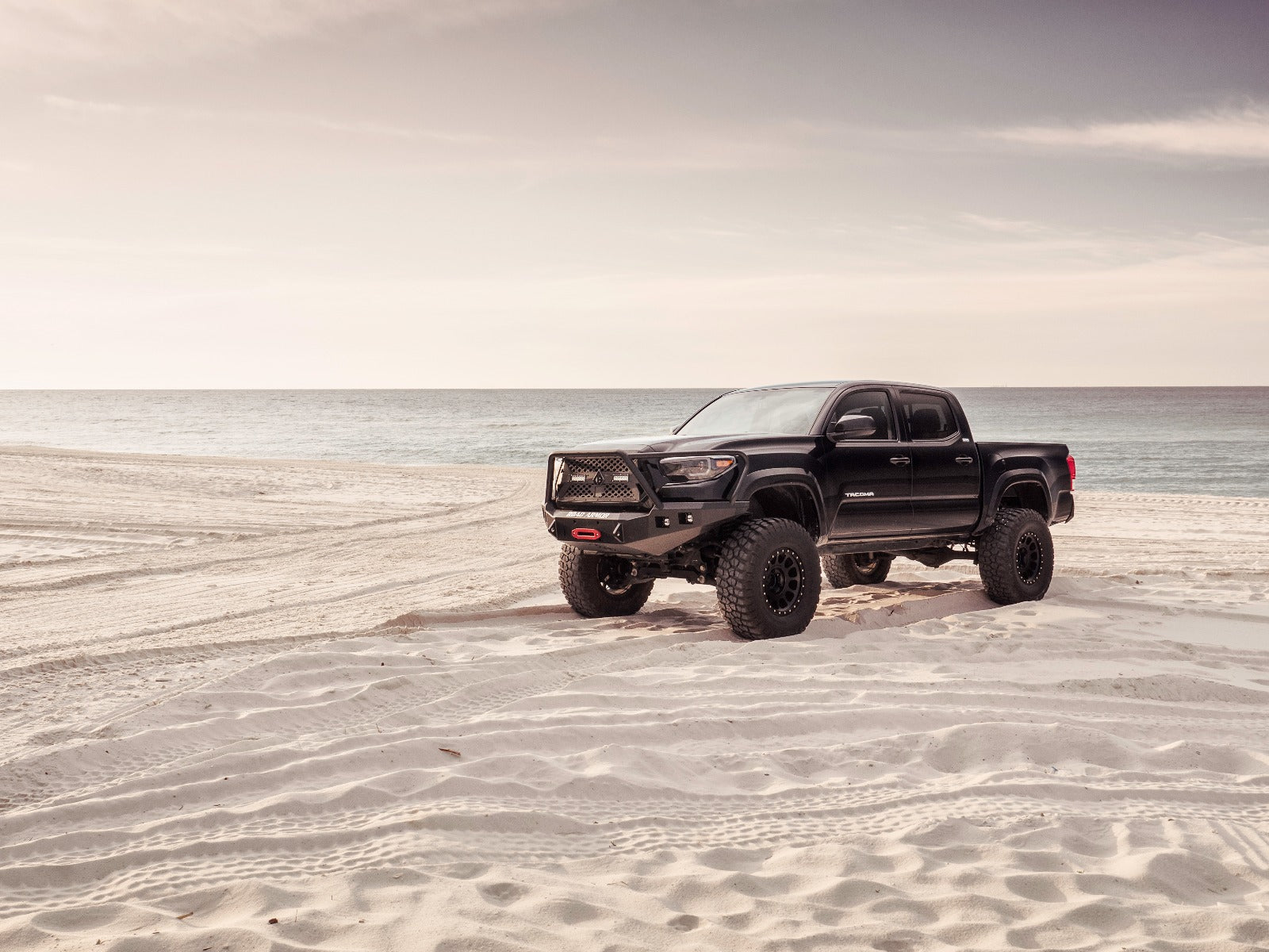 2016-2021 Toyota Tacoma Stealth Front Winch Bumper Lonestar Guard - Texture Black Warn M8000 Or 9.5Xp