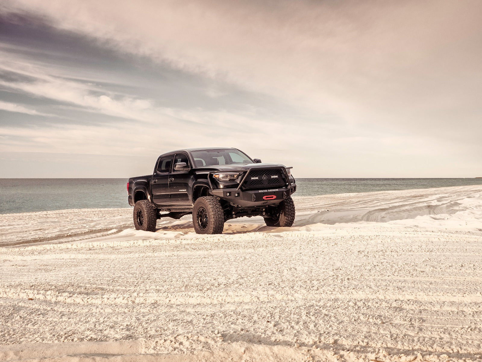 2016-2021 Toyota Tacoma Stealth Front Winch Bumper Lonestar Guard - Texture Black Warn M8000 Or 9.5Xp