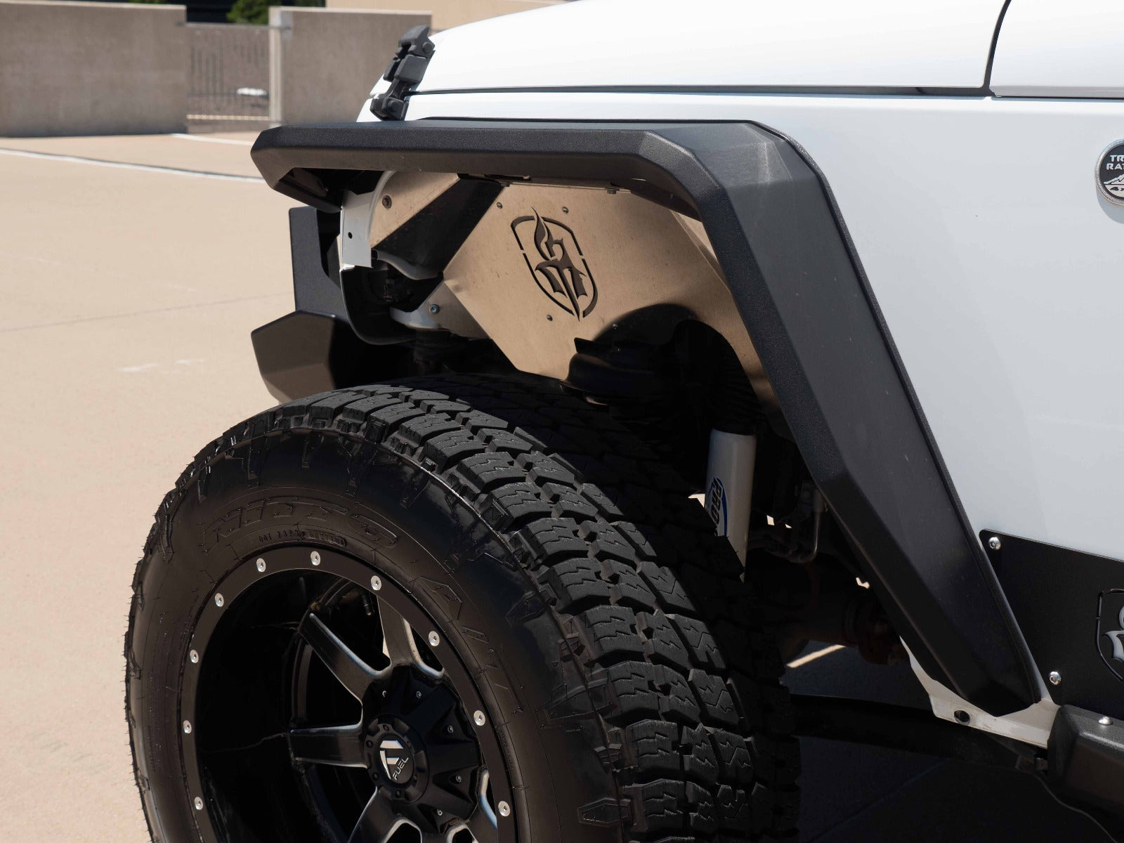2007-2018 Jeep Jk Stealth Front Fender Flare Body Armor W/ Switchback Led Drl - Texture Black