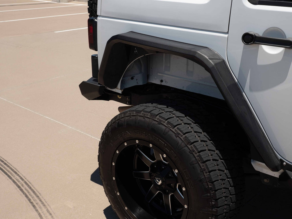 2007-2018 Jeep Jku Stealth Rear Fender Flare Body Armor (4 Door) - Texture Black