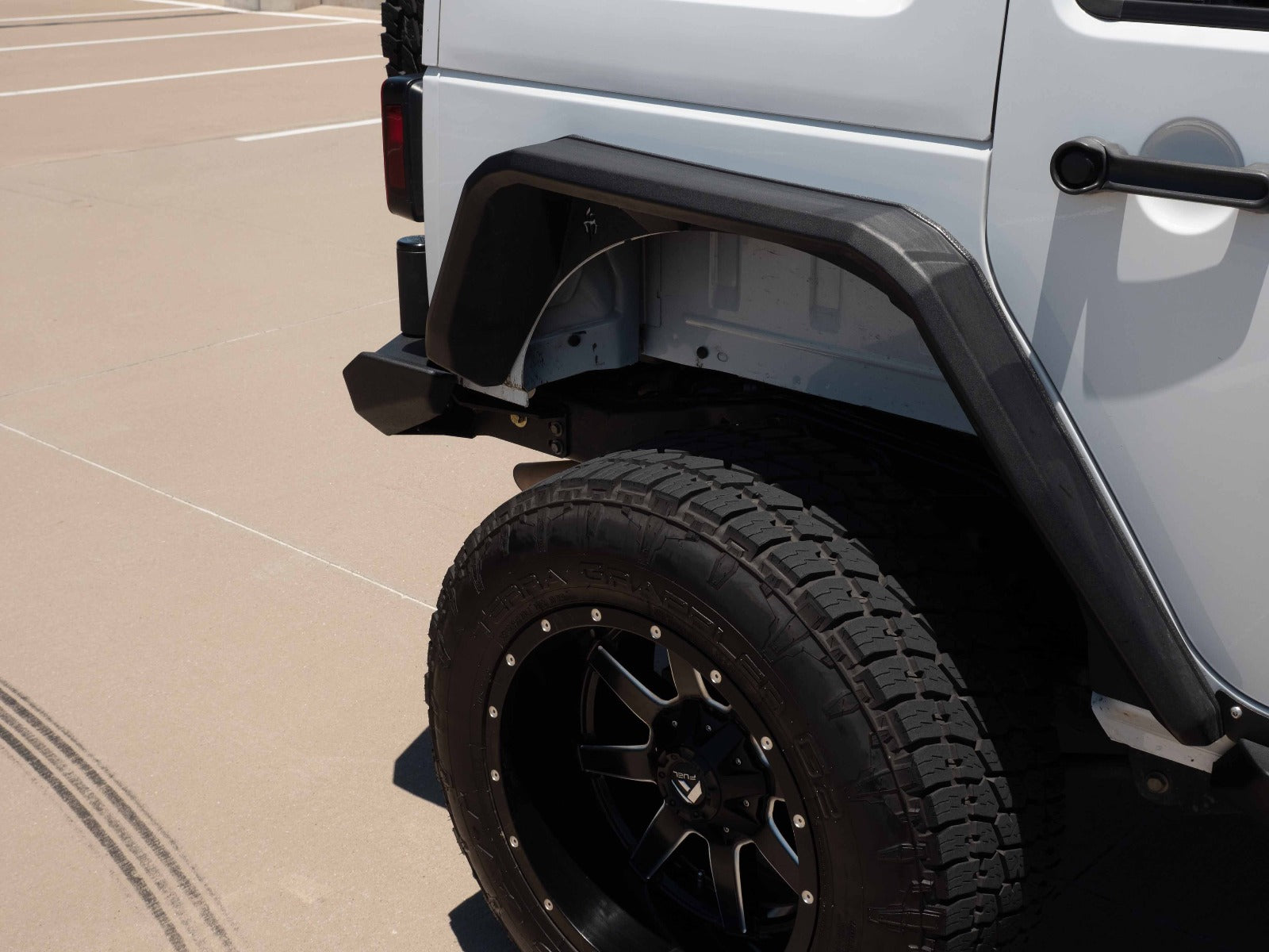 2007-2018 Jeep Jku Stealth Rear Fender Flare Body Armor (4 Door) - Texture Black