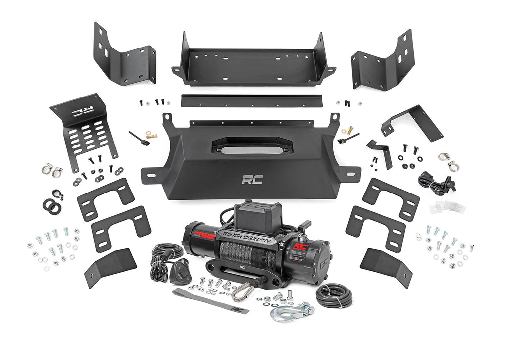 Rough Country Hidden Winch Mount | 9500S | Ford Bronco 4WD (2021-2023)
