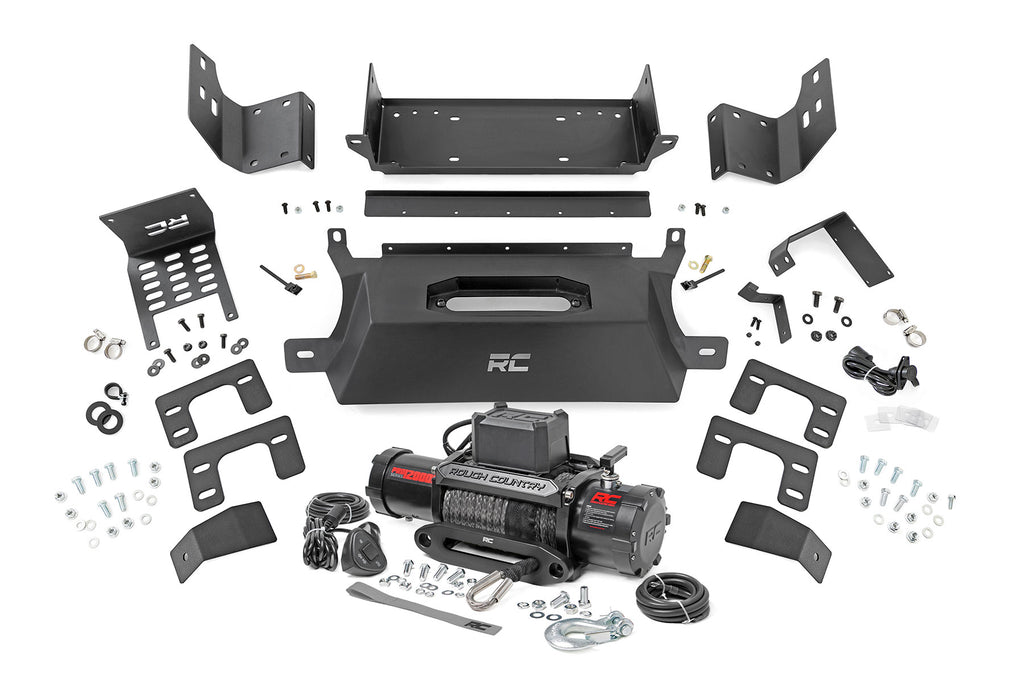 Rough Country Hidden Winch Mount | 12000S | Ford Bronco 4WD (2021-2023)